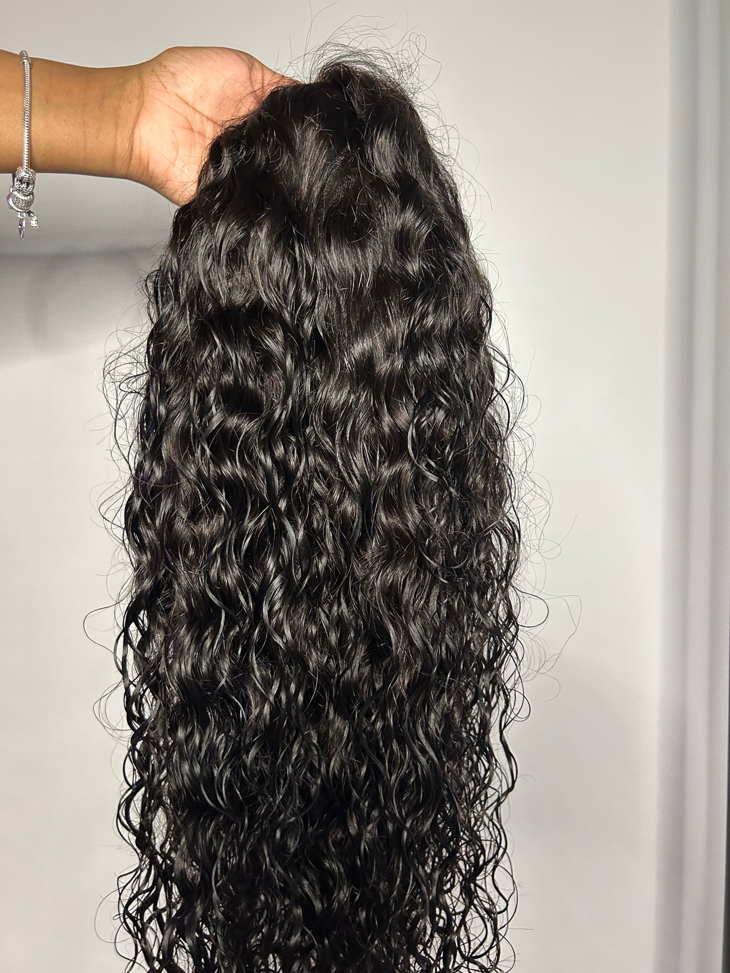 Virgin Italian Curly Closure Wig